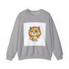 Cute Cheeky Kitty Illustration Sweatshirt | Rodent-Core Cute-Meets-Subversive by Tristan’s Treehouse