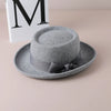 Vintage Bow British Retro Flat Top Hat for Women by FitiqueFit