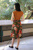 Charlotte Skirt in Green Floral by Retrolicious