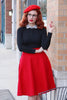 Charlotte Skirt in Red by Retrolicious