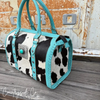 Cowhide Turquoise Concho Speedy Bag by Neon Spur