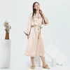 Women's Fashion Simple Silk Nightgown Set