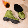 Women’s Lace-Up Suede Fleece-Lined Ankle Boots | Cozy Winter Boots by FitiqueFit