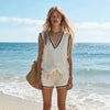 Women's V-Neck Vest & Shorts Two-Piece Set by FitiqueFit