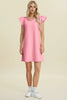 Double Take Full Size Ruffled V-Neck Cap Sleeve Dress – Ruffled V-Neck Dress, Cap Sleeve Dress, Elegant Ruffled Dress, Flattering V-Neck Dress, Stylish Full-Size Dress, Comfortable Ruffle Dress, Chic Cap Sleeve Dress by Stevvex
