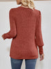 Ribbed Knit Slit Long Sleeve T-Shirt by Simply Love