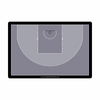 Custom 3x3 Basketball Coaching Board 15.7 x 10.6 in (Classic) by Hoopsbasket.com