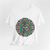 Psychedelic Botanical Mandala Tee | Festival Graphic T-Shirt by Tristan’s Treehouse