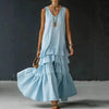 Women's Ice Silk Sleeveless Loose Maxi Dress – 6 Colors S–5XL by FitiqueFit