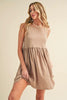 Round Neck Mini Tank Dress For Women–Comfortable, Versatile & Perfect for Casual or Dressy Occasions by Stevvex