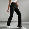 Solid Rib-Knit Pull-On Jogger Pants for Women by FitiqueFit