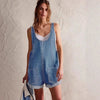 Women's Loose Denim Overall Shorts – Summer Streetwear Bib Shorts by FitiqueFit