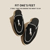 Tassel Button Cowhide Loafers – British Style Wedge Slip-On by FitiqueFit