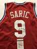 Autographed/Signed Dario Saric Philadelphia Red Basketball Jersey JSA COA