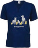 Scrub Top: #Happiness (Navy) by Dog is Good