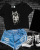 Feral raccoon Cropped Tee by Madness & Mayhem LLC