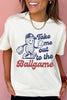 White Take me out to the Ballgame Casual Tee by Wild and Free Boutique