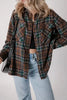 Timeless Women's Classic Plaid Button-Up Long Sleeve Jacket – Lightweight & Stylish Cotton-Blend Outerwear by Stevvex