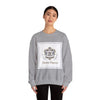 Ornate Pin Emblem Crewneck Sweatshirt | brooch graphic, baroque print by Tristan’s Treehouse
