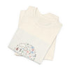 Botanical Doodle Circle Tee | hand drawn line drawing, sketch pattern by Tristan’s Treehouse