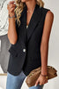 Women's Sleeveless Open-Front Vest Blazer – Work & Office Jacket by FitiqueFit