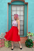 Charlotte Skirt in Red by Retrolicious