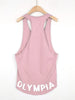 Men's Plus Size Letter Graphic Wide Strap Tank