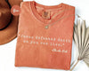 Comfort Colors Charlie Kirk "Jesus Defeated Death" Shirt by Dog Mom Hat