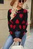 Knitted Jacquard Crew-neck Pullover Long-sleeve Knitwear Sweater by My Store