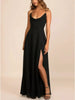 Slit Cowl Neck Maxi Dress by Wild and Free Boutique