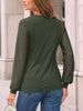 Lace Sleeve Crew Neck T-Shirt by Simply Love