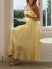 Vintage Ruffled Hem Midi Dress With Tied And Ruched Detail Elegant Feminine Girls Dress by Stevvex