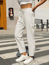 Elastic Waist Tapered Pants