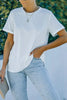 Round Neck Rolled Sleeve T-Shirt by Simply Love