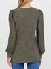 Lace Sleeve V-Neck T-Shirt by Simply Love