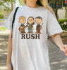 Rush Band Cartoon Vintage T-Shirt - Retro Rock Music Fan Tee by Dog Mom Hat