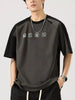 Men's Full Size Contrast Sleeve Casual T-Shirt Plus Size by Simply Love