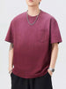 Men's Plus Size Gradient Wash Pocket T-Shirt by Simply Love