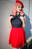 Red Skater Skirt by Retrolicious