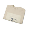 Believe in the Process Sweatshirt | note to self, post‑it note design by Tristan’s Treehouse