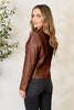 Women Classic Neck Zip-Up Jacket For Everyday Wear Elegant Girls Jacket by Stevvex