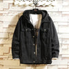Women's Oversized Washed Denim Jacket – Hooded Loose Korean Style by FitiqueFit