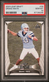Graded 2023 Leaf Draft Drake Maye #34 Rookie RC Football Card PSA 10 Gem Mint