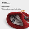 Women's Knitted Hat With Christmas Antlers Thick Warm And Adorable by My Store