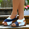 Women’s Colorblock Crossed Wedge Sandals by FitiqueFit
