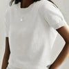 Women’s Soft Stretch Minimalist T-Shirt – Everyday Slim Fit Top by FitiqueFit