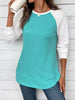 Waffle Knit Raglan Sleeve T-Shirt by Wild and Free Boutique