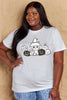 Simply Love Full Size Cat & Pumpkin Graphic Cotton T-Shirt by Simply Love