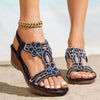Bohemian Thick-Sole Wedge Sandals – 3 Colors EU 36–42 by FitiqueFit