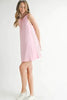 Linen Mix Side Ric Rac A-Line Mini Dress for Women – Casual Mini Dress, Summer Dress, A-Line Dress, Chic Peasant Dress, Vacation Dress, Flattering Fit Dress by Stevvex
